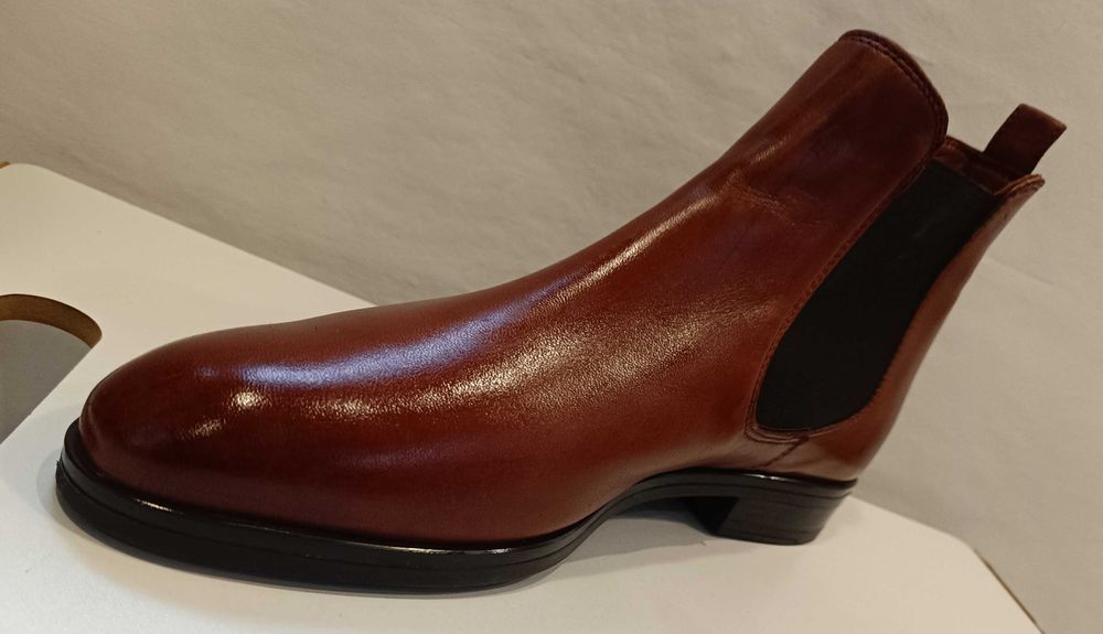 Ghete chelsea 41 plain toe de lux Mc Finlay NOI piele naturala moale