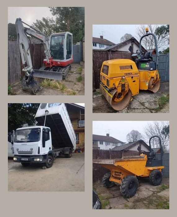UTILAJE DE INCHIRIAT: Excavator.4T Compactor.3T Dumper.3T BOBCAT.3T