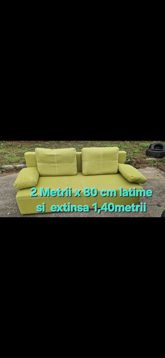 Canapea moderna Extensibila 2M x 80 Cm Strânsă