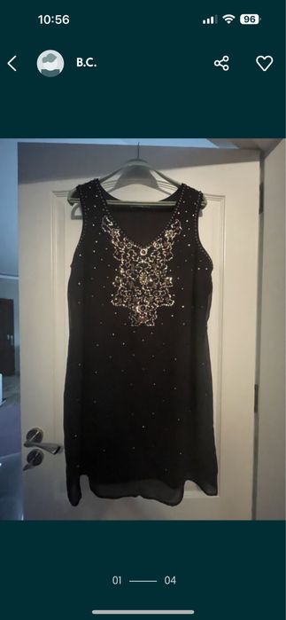 Коктейлна рокля/ефирна цветна /черна коктейлна рокля с връзка на г