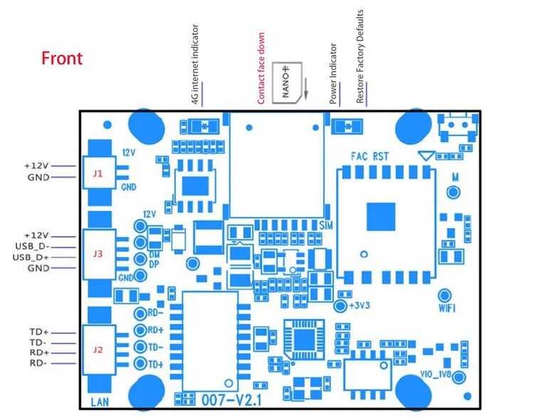 Мини 4G WiFi рутер със сим карта DIY 4.7-18v / 2W