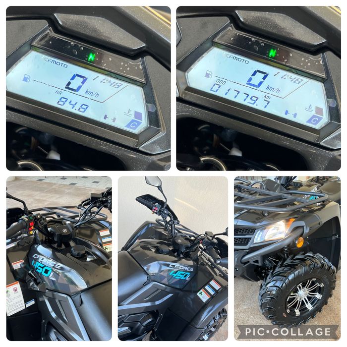 ATV Cf moto 450L Cforce înmatriculat nr negru Euro 5 Ca NOU
