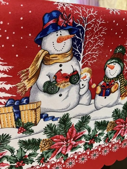 Новогодняя скатерть 150×220