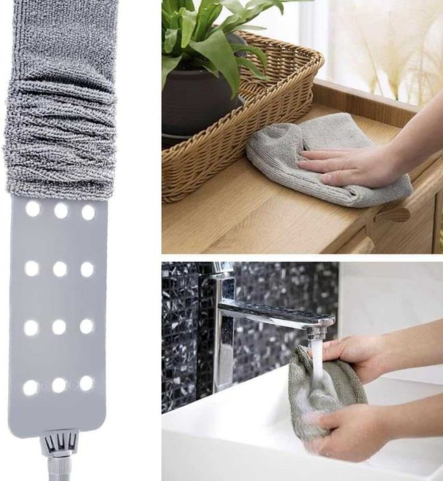 Perie telescopica praf cu 2 capete interschimbabile extensibila 250 cm