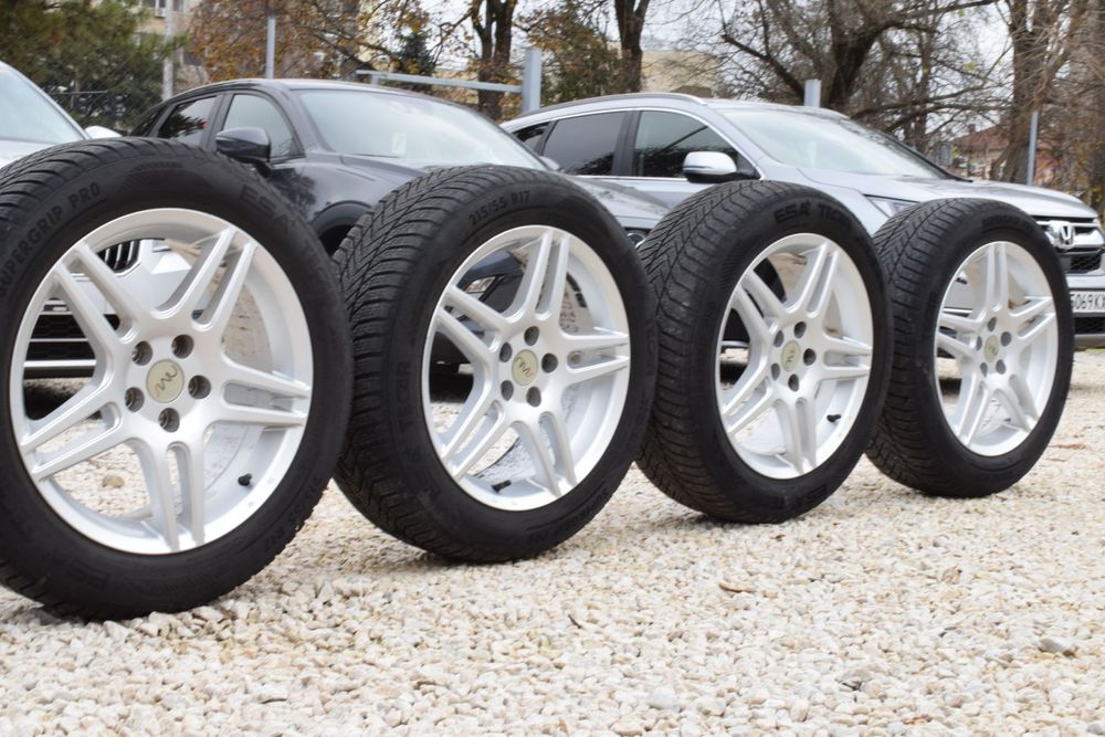 Джанти 17 цола със зимни гуми 5х108  Пежо/Ситроен