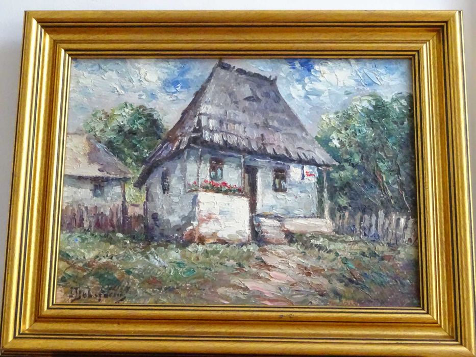 Ion Dobosariu, ‘Casa la tara’ – Ulei pe carton