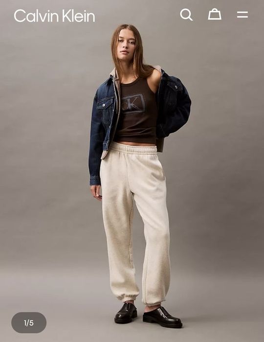 Calvin Klein, женские джогеры на флисе