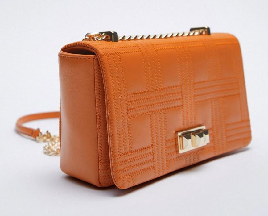 Чанта Zara в оранжево