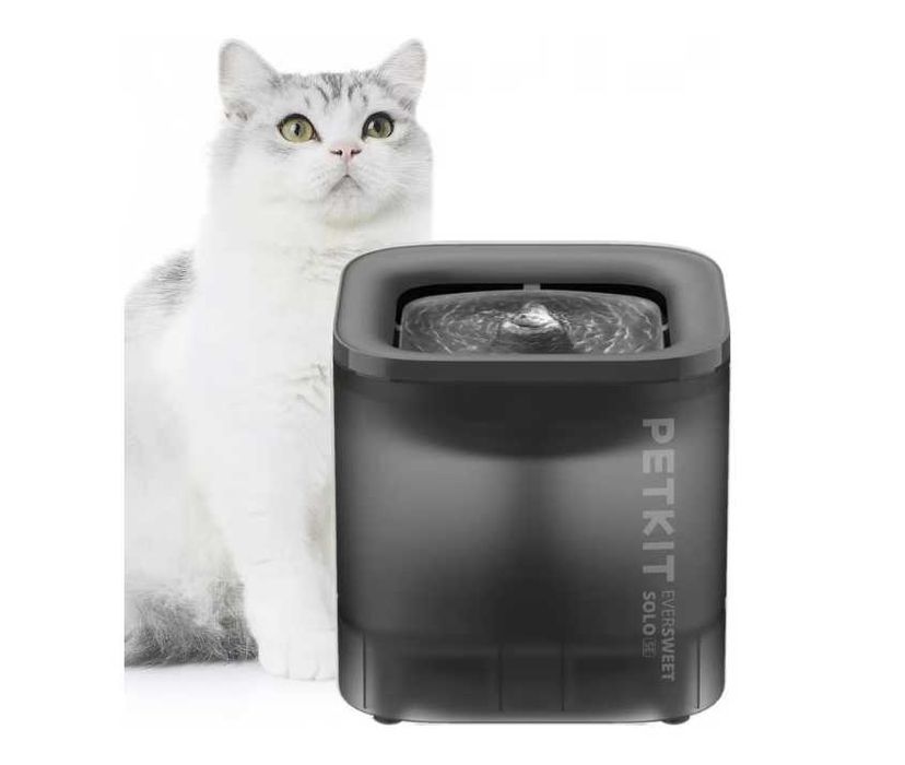 Fantana de apa pentru pisici PETKIT Eversweet SOLO SE, Gri, 1.8 L