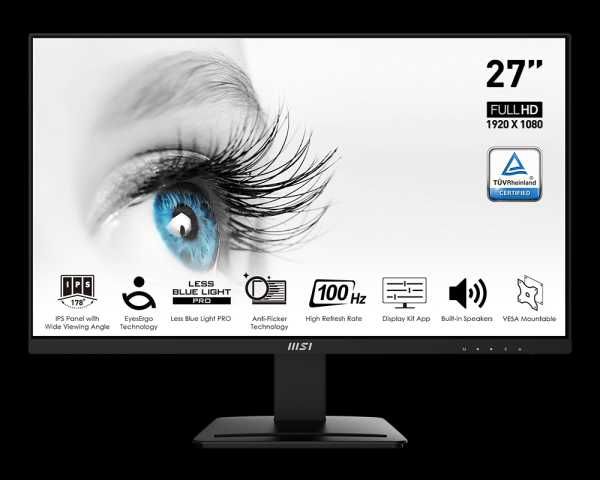 Monitor MSI PRO MP273A 27 100HZ IPS