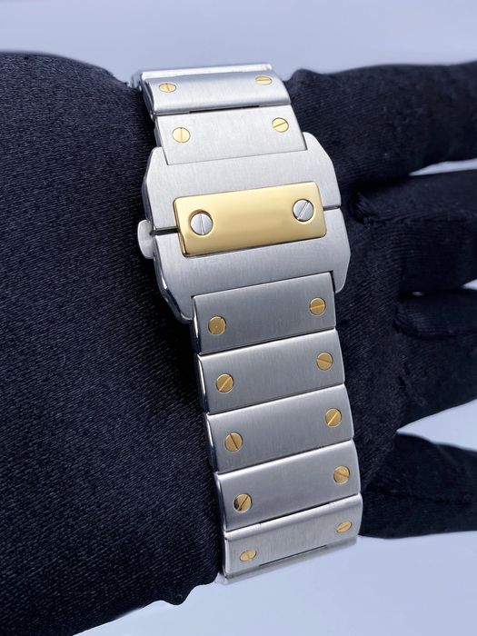 Cartier Santos 100 XL - Aur si otel
