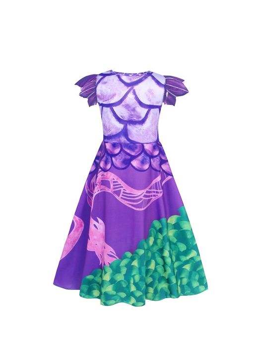 costum halloween fete printesa mali cosplay
