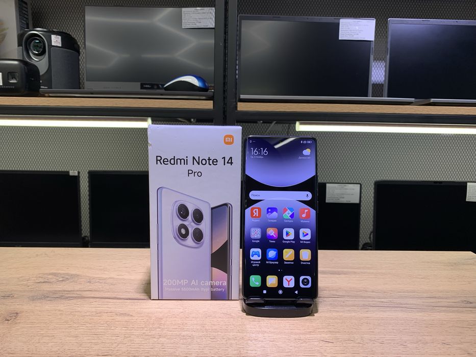 Redmi Note 14 Pro, 8/256 GB, отличное состояние, черный, 1004/А10