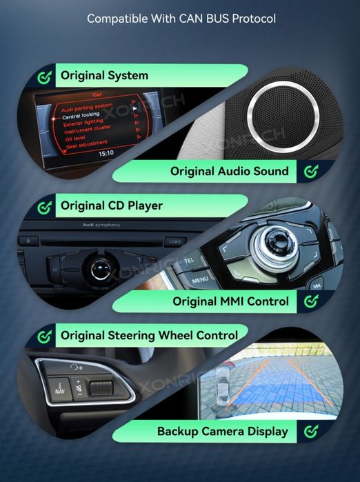 Navigatie Android cu ecran 8,8'' pt. AUDI A4 B8 (2009-2016)