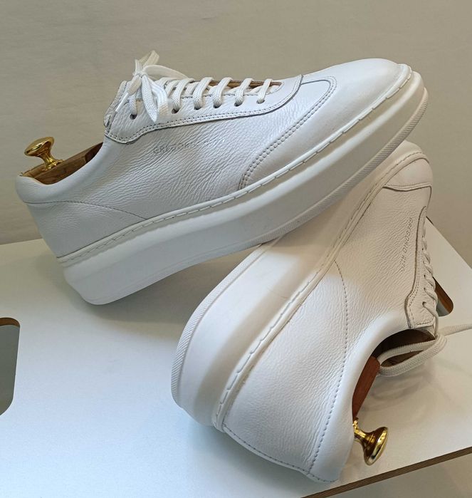 Pantofi sport casual 44 44.5 lucrati manual G. Rizo NOI piele naturala