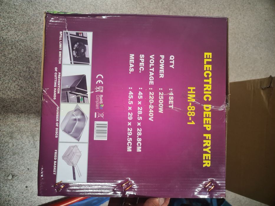 Friteuza electrica Hoffmans de 6 litri