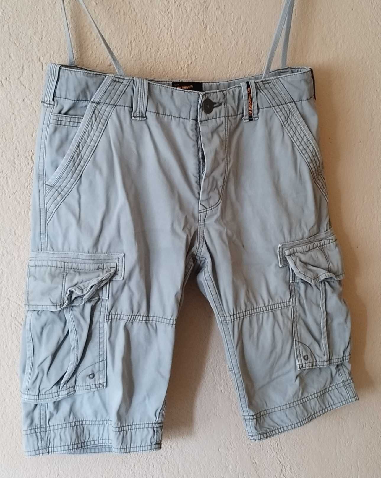 100% Оригинални уникални мъжки къси карго панталони SUPERDRY!