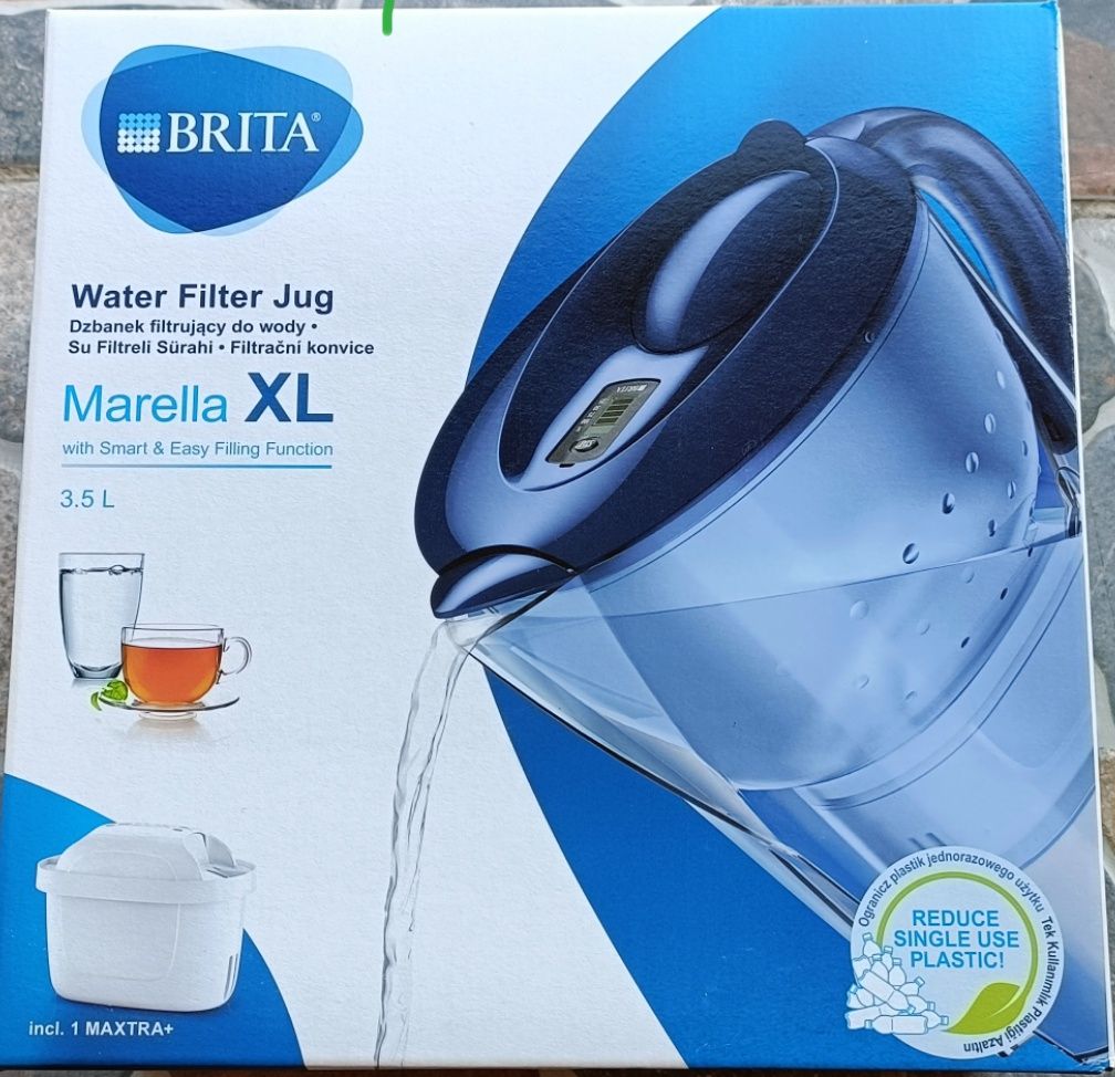 Cana filtranta Brita Marella XL Maxtra+, 3.5 l, Albastru