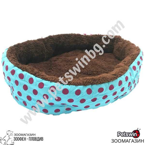 Легло за Домашен Любимец - Куче/Коте - 40/30/11см - Синя разцветка