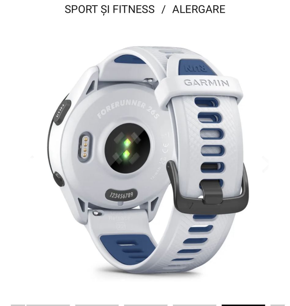 Ceas GARMIN Forerunner 265 NOU Sigilat ! OLED Smartwatch