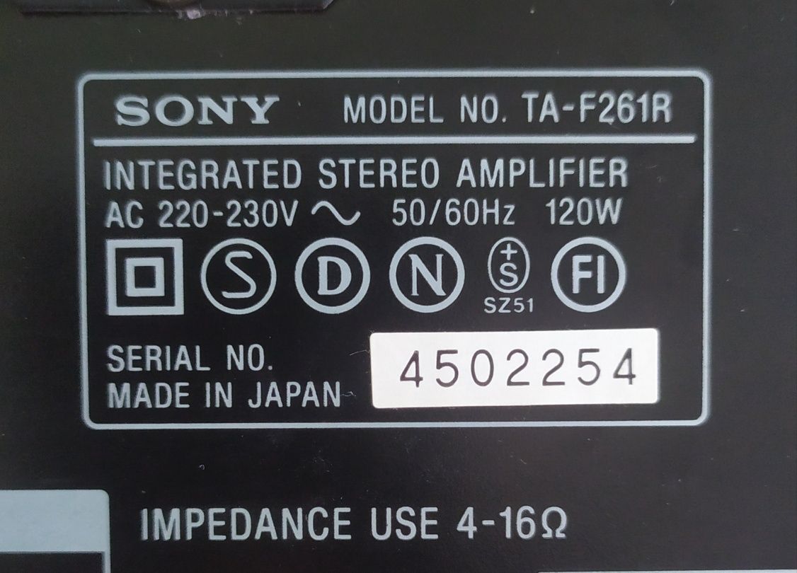 Ресийвър /усилвател/ SONY TA-F216R
