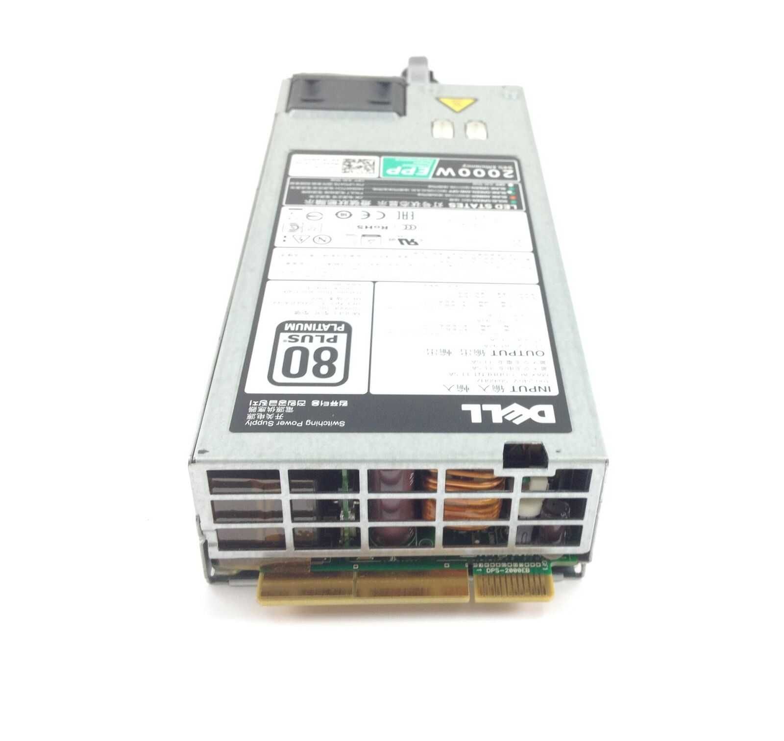 Dell PowerEdge 2000W EPP 80 Plus Patinum Power Supply захранване