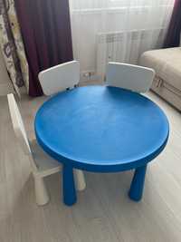 Продам детский стол и стулья Маммут Икеа