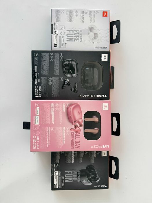 Casti JBL Wave Beam / Tune Beam 2 black / Live Pro 2 TWS Pink