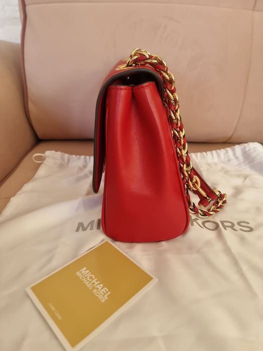 Кожена чанта Michael Kors с регулируема дръжка