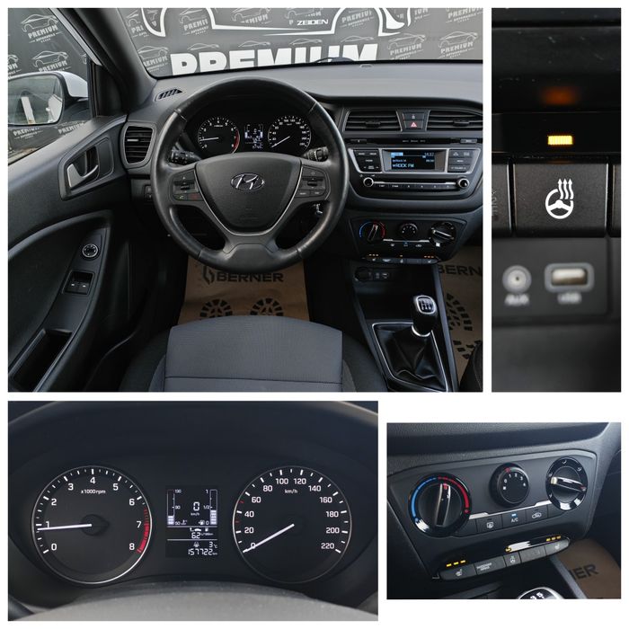 Hyundai i20*Garanție 12 luni* 1.2 benzina 84CP/Euro 6/Volan încălzit