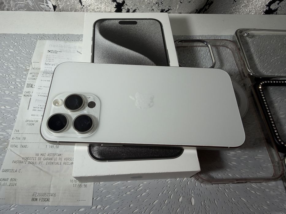 Iphone 15 Pro Max white titanium 256 GB