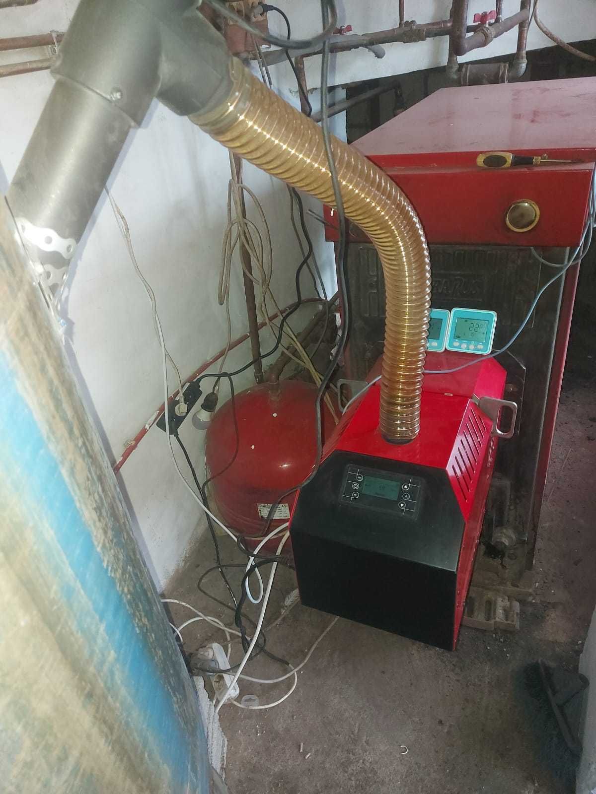 Arzator pe peleti Mareli de 35-100-200kw cu camera rotativa