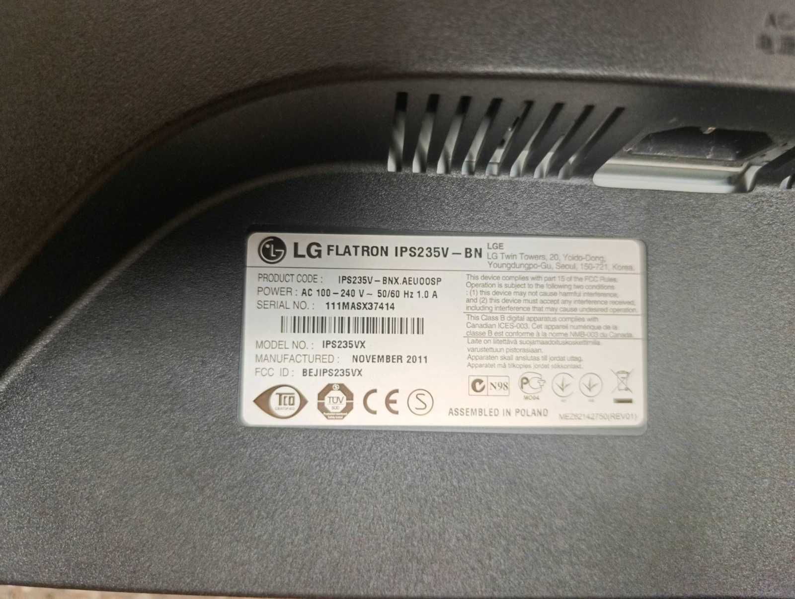 Монитор 23" LG Flatron IPS235V-BN