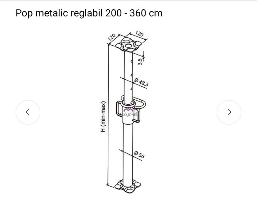 Închiriez popi metalici