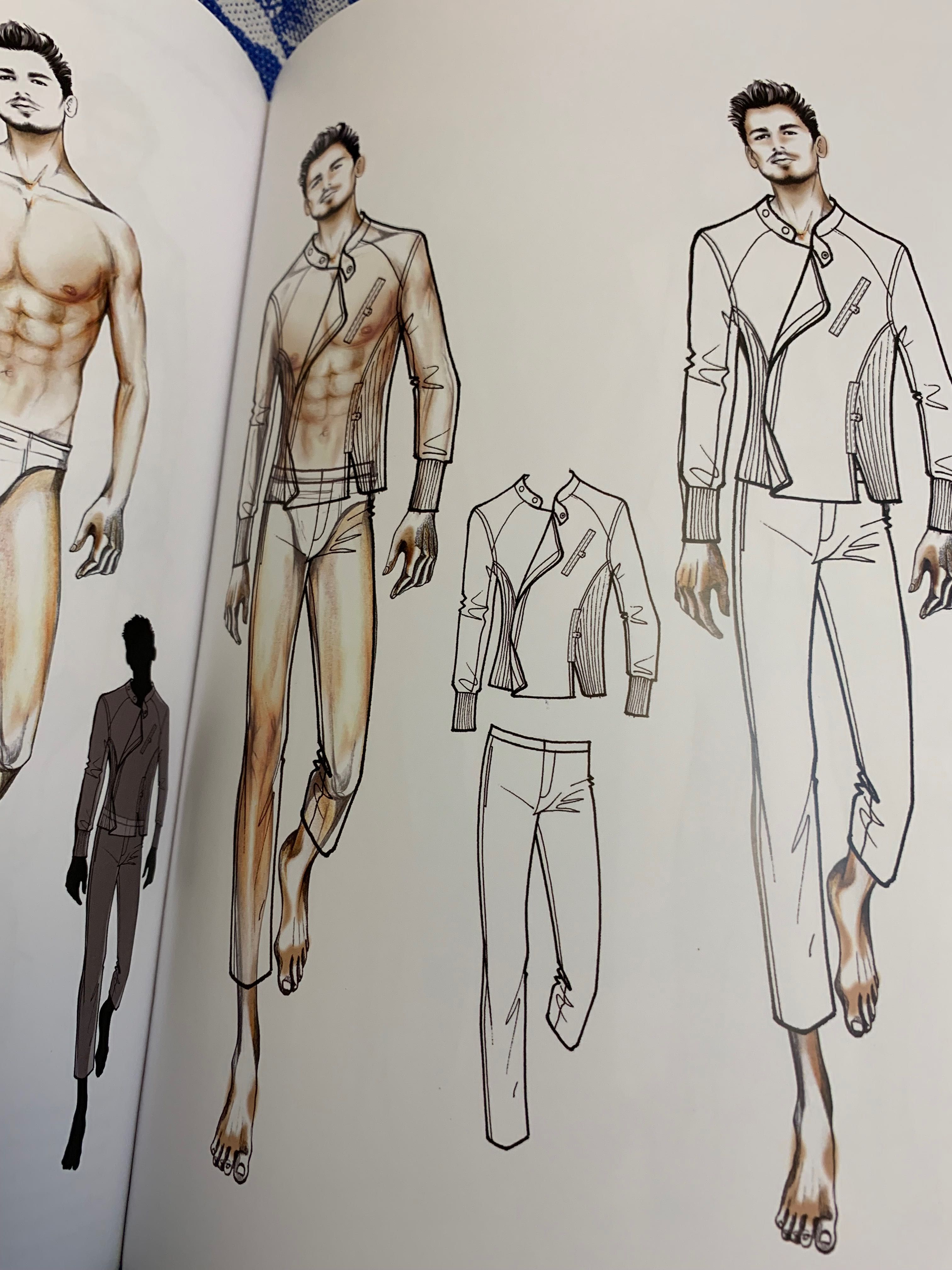 Figure drawing for mens fashion  Рисования  фигуры для мужской моды.