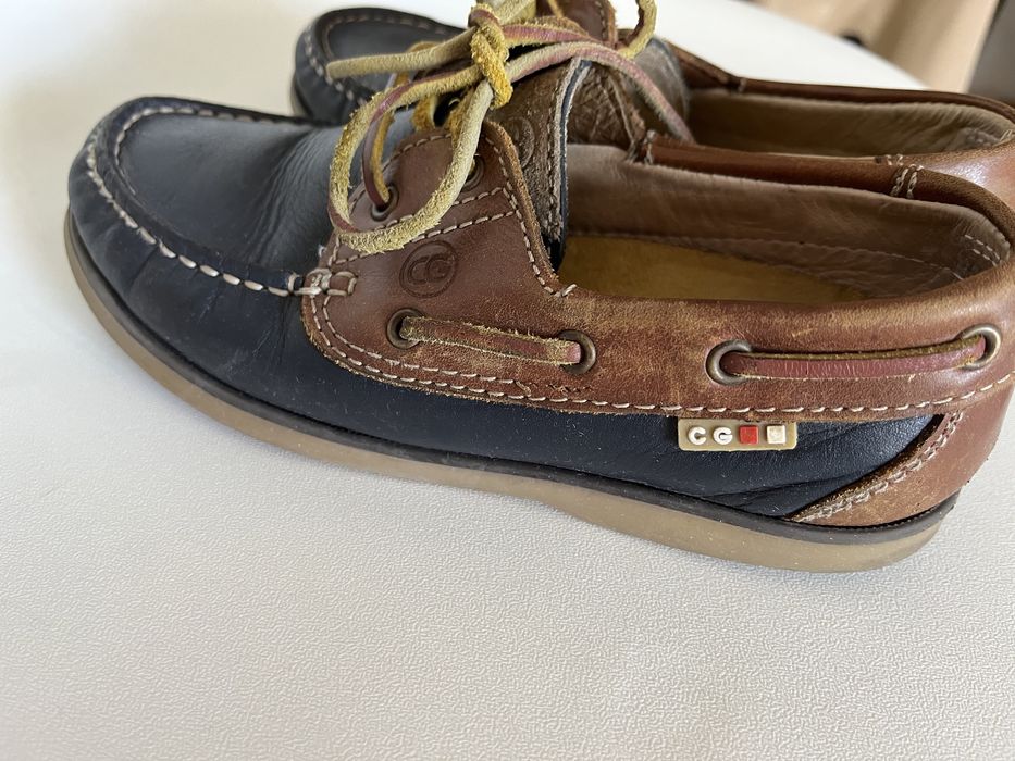 Момчешки кожени мокасини 32 номер