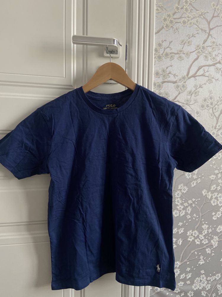 Новая детская футболка Polo Ralph lauren синяя XL