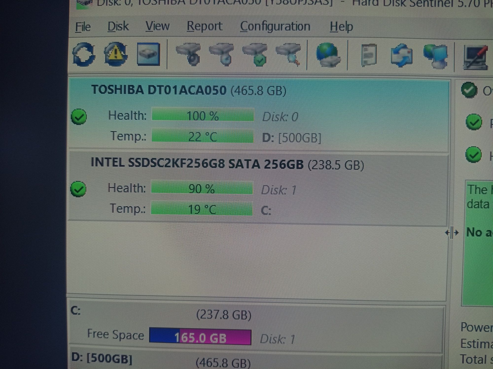 PC i5 6500, 8gb ddr4, rx550 2g, ssd250, hdd1000, wifi