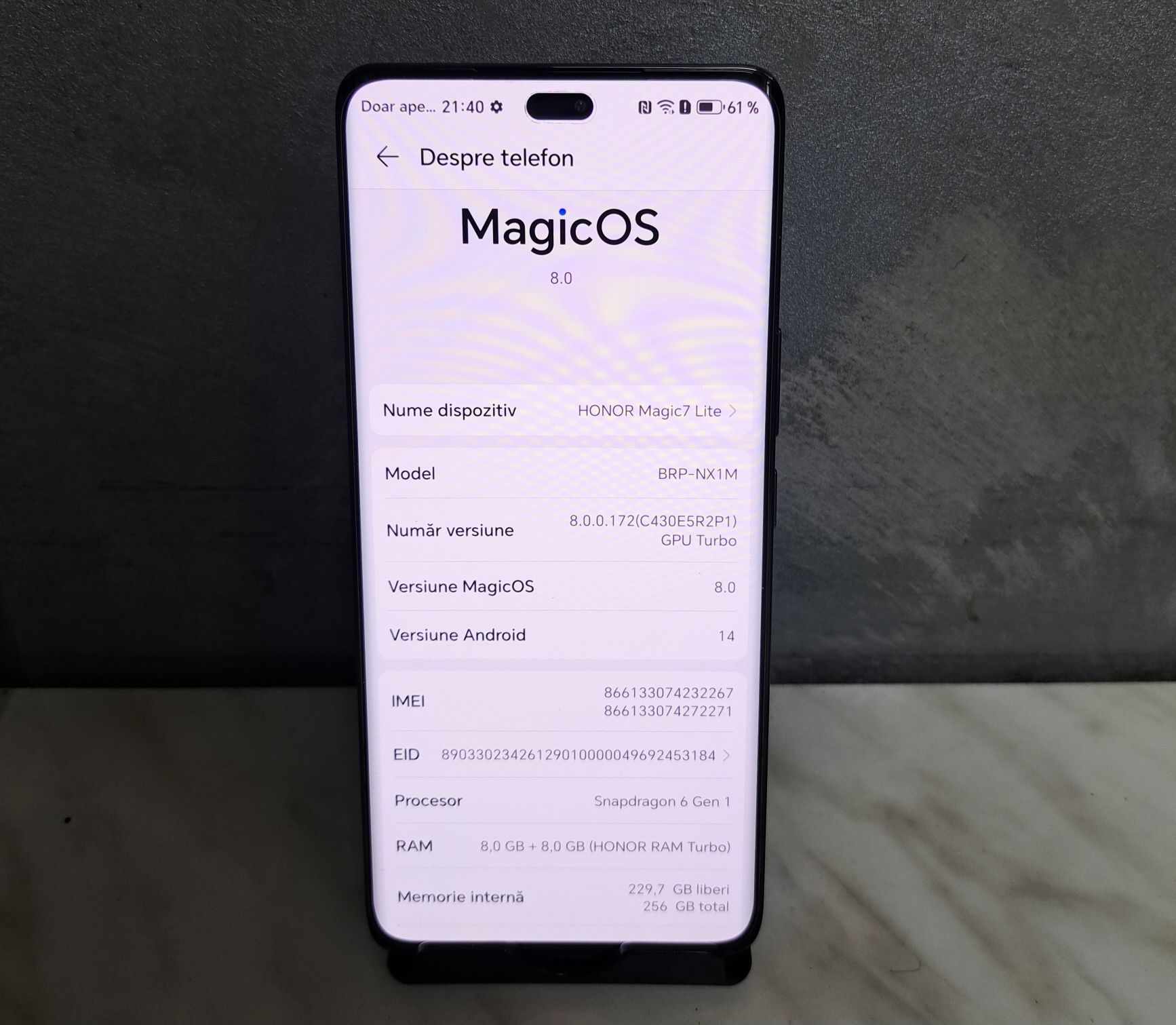 Honor Magic7 Lite 5G 256 GB Bmg Amanet 90248