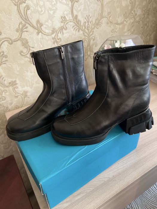 Зимние кожаные  сапоги пр-во  Турция