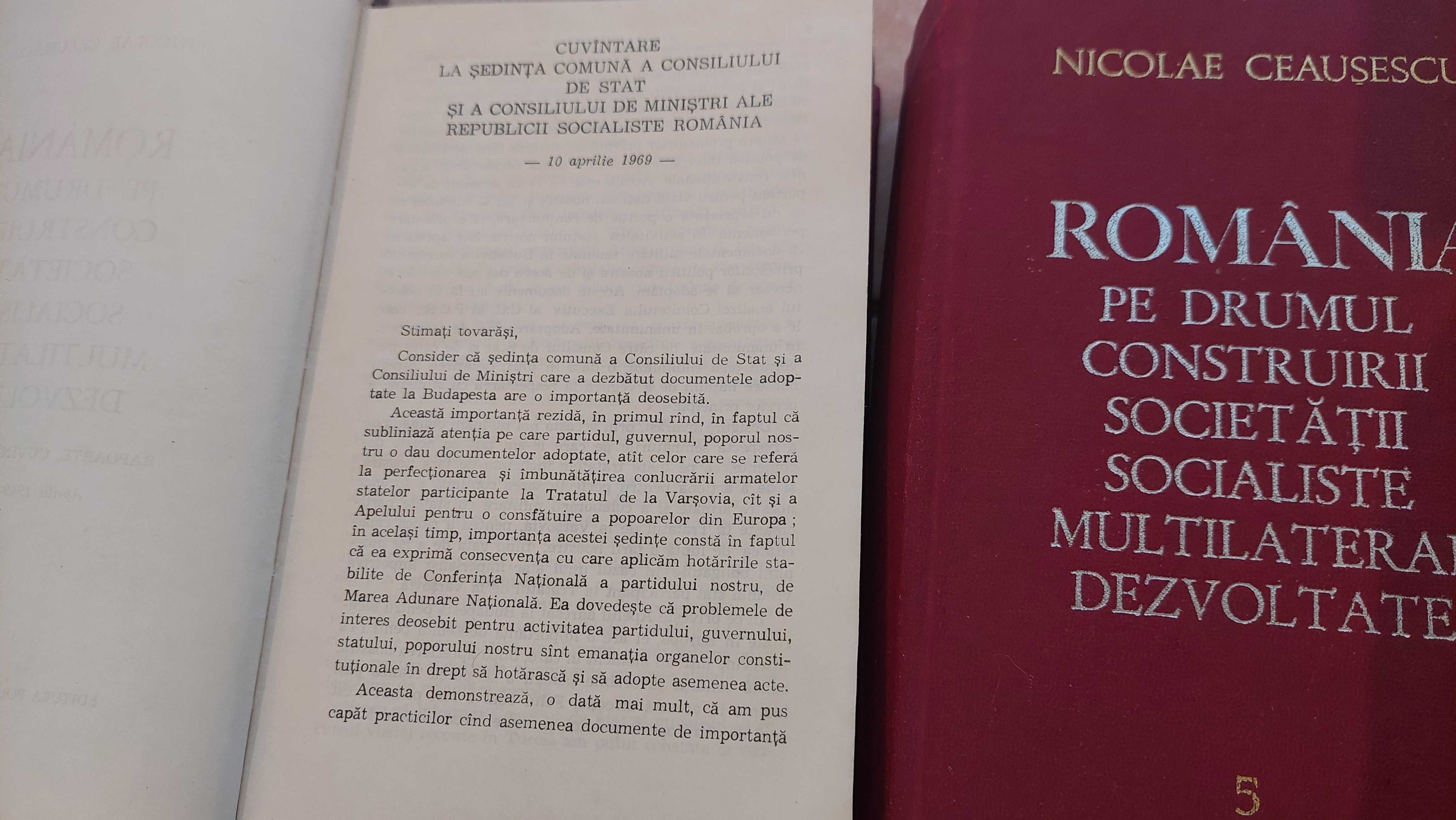 Romania pe drumul construirii societatii socialiste vol.4 si 5