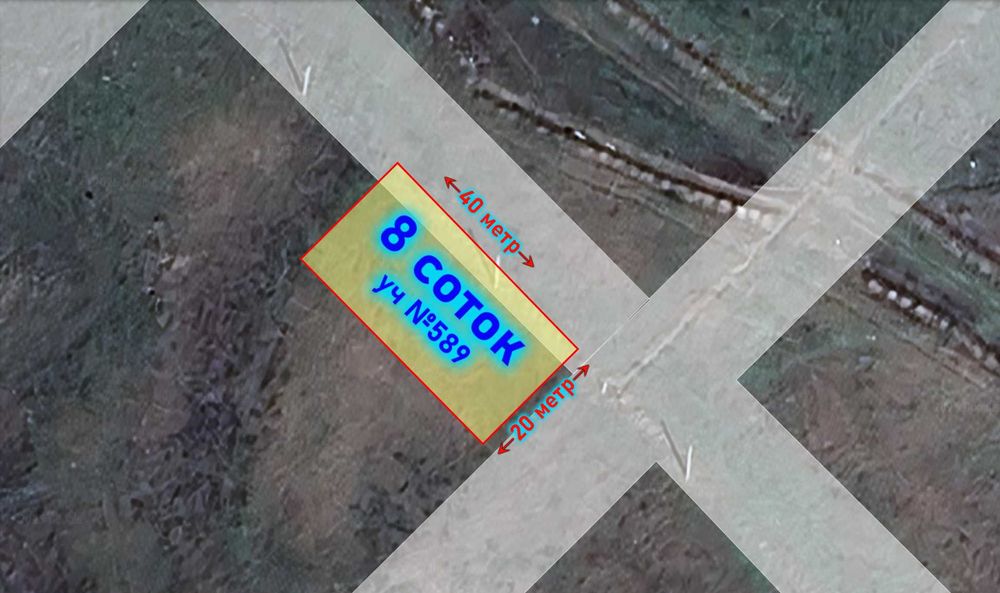 Участок Сатылады мкр Достық (Нұршуақ), Астаукөл көшесі уч №589 - 8 сот