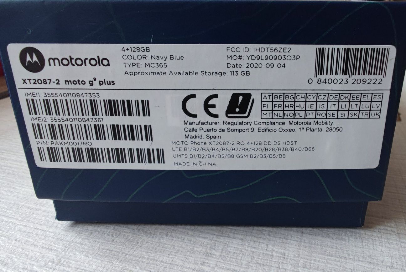 Motorola g9 plus 128gb
