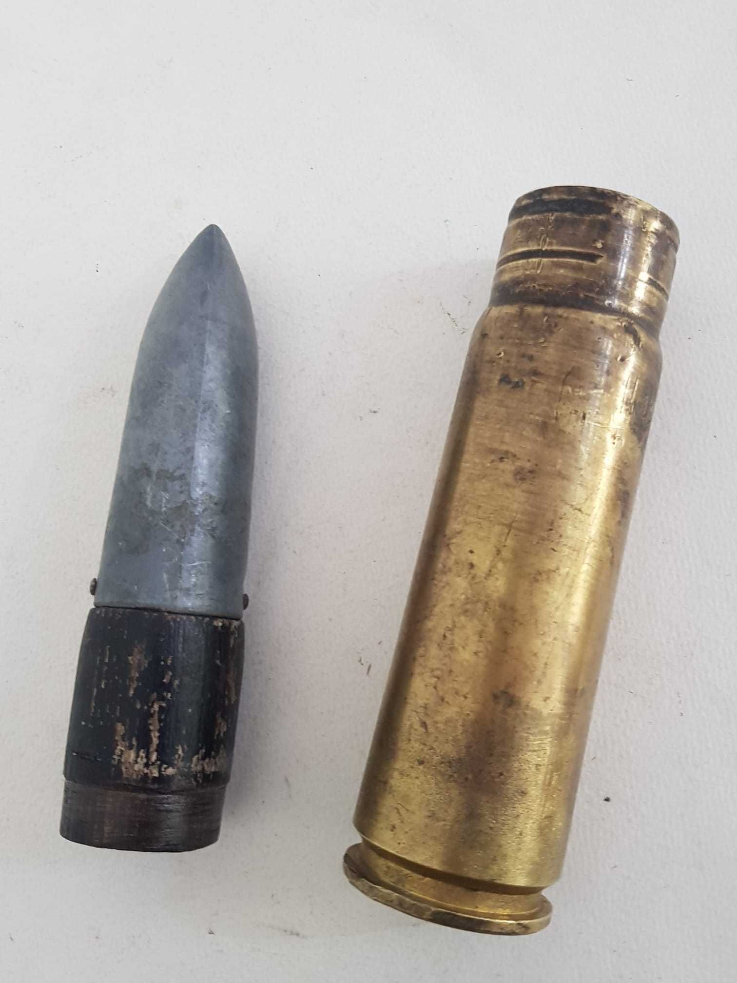 Proiectil vintage, de artilerie antiaeriana, german WWII
