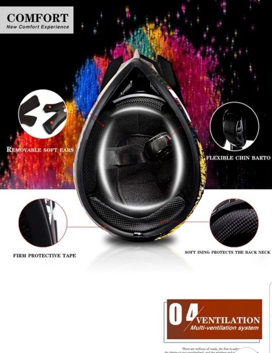 Casca atv enduro moto downhill bike