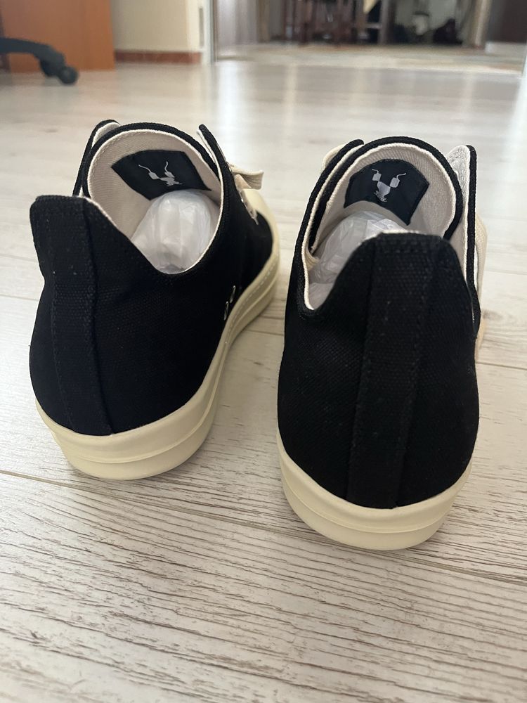 Rick Owens Ramones 44 Black Low