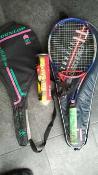 Rachete tenis + set mingi Dunlop