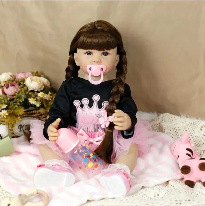 Реалистична кукла Реборн, Reborn бебе, преродено бебе 55см