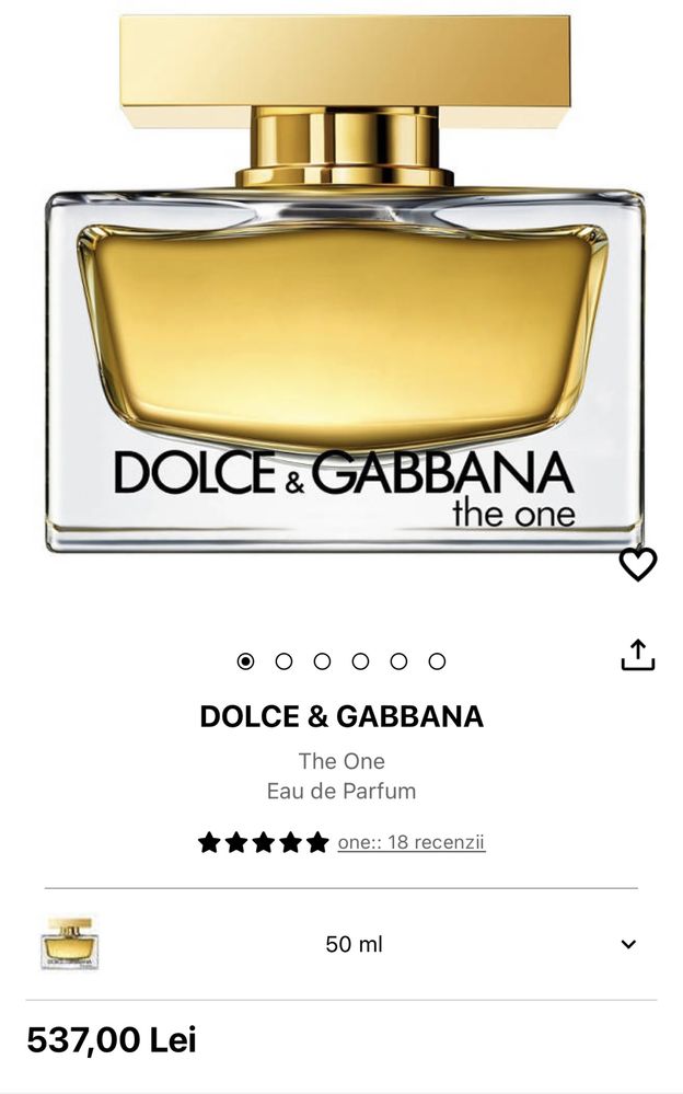 Parfum Dolce & Gabbana The one