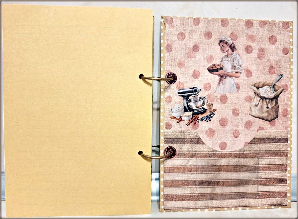 Тефтер "Моите рецепти" в бежово